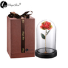 Wholesale Processing Customized Diana Rainbow Golden Rose （The Glass Cover）