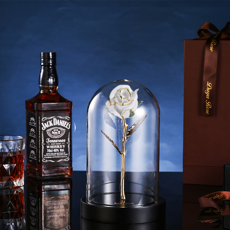 Daiya Gold Rosebud/white+The Glass Cover