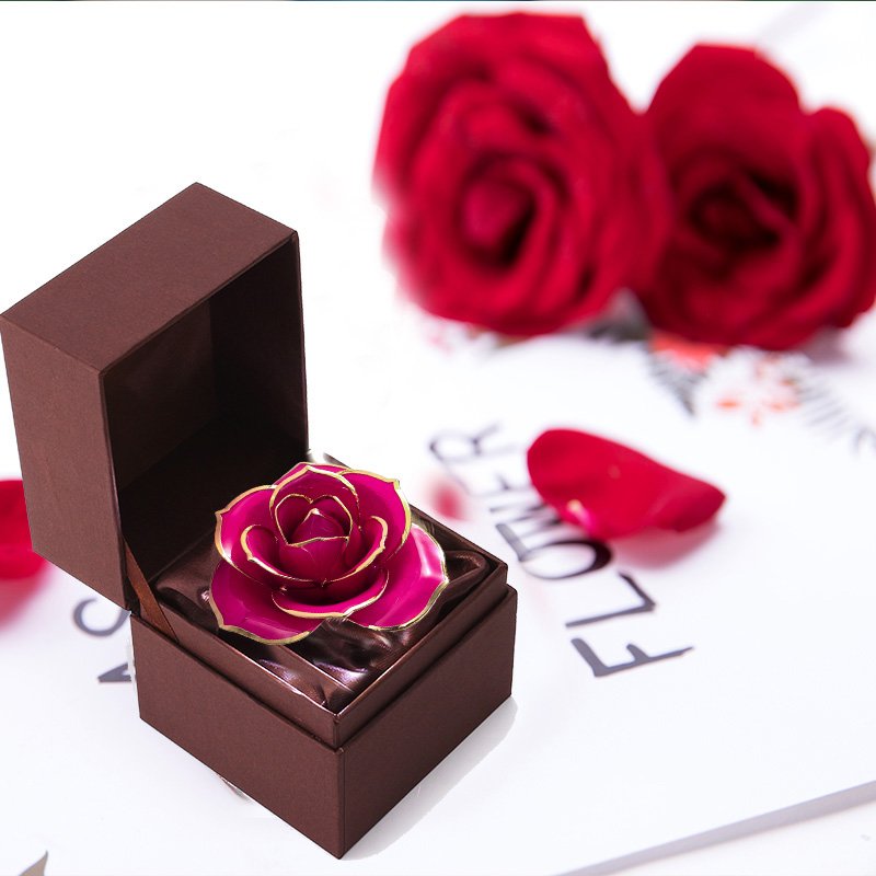 Love Only Rose Red Gold Rose (natural Rose)