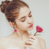 Jane Eyre Gold Rose Earrings (fresh Rose)