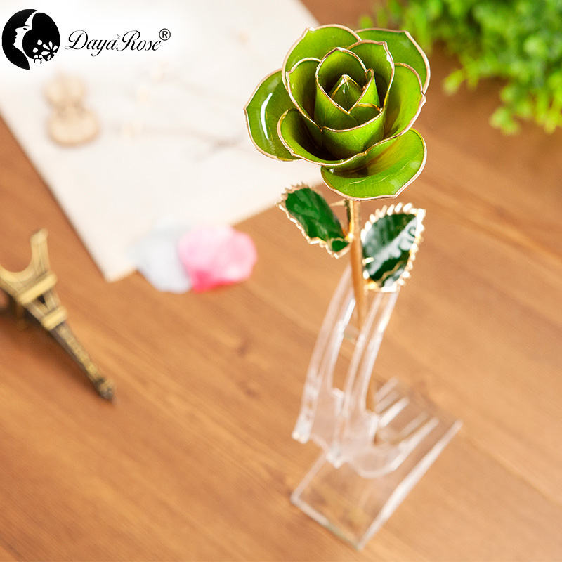 Wholesale Processing Customized Diana Pale Green Gold Rose