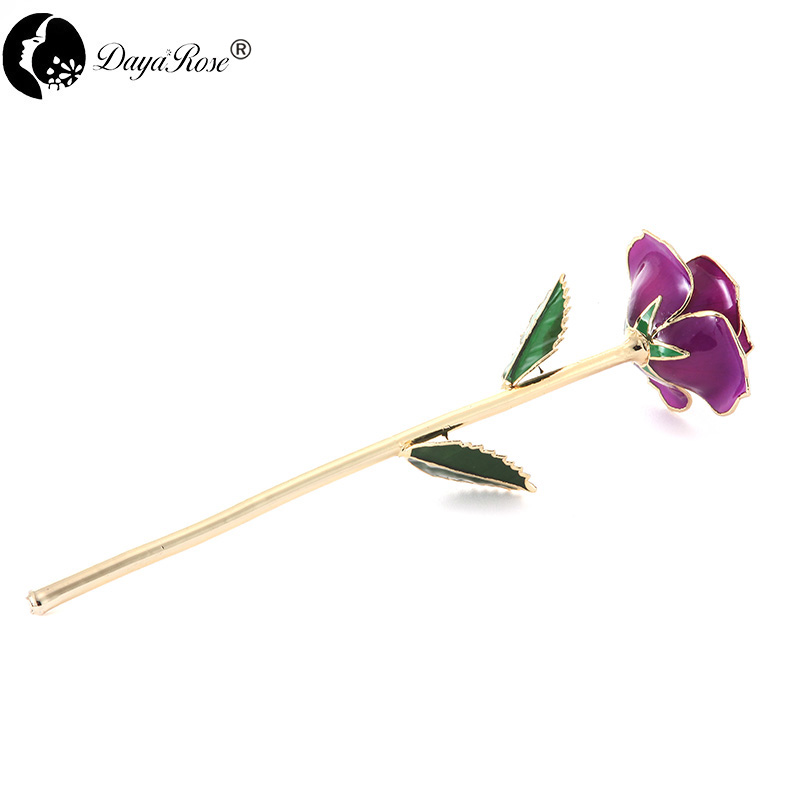 Wholesale Processing Customized Diana Purple Gold Rose