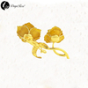 Lover's Pure Gold Rose Brooch (natural Flowers)