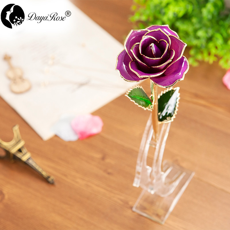 Wholesale Processing Customized Diana Purple Gold Rose